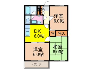 ツインフィールド弐番館の物件間取画像